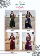 Mittoo Zubeda Vol 2 Elegant Silk Indo Western Style Dress