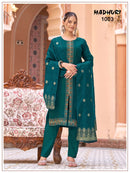 Mukesh Madhuri Premium Chanderi Silk Designer Kurti Set