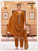 Mukesh Madhuri Premium Chanderi Silk Designer Kurti Set