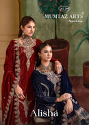Mumtaz Arts Alisha Velvet Heavy Embroidered Designer Suit