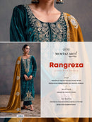 Mumtaz Arts Rangreza Premium Velvet Embroidered Designer Suit
