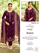 Mumtaz Arts Resham Jam Satin Embroidery Work Suit