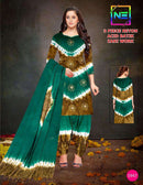 NE Rayon Acid Batik Zari Work Pakistani Style Salwar Suit Set