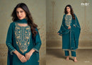 Omtex Liliana Designer Silk Embroidery Work Suit