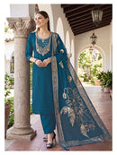 OSSM Mahira Designer Viscose Silk Embroidered Work Suit Set