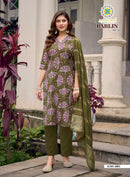Barlin Vol 2 By Passion Tree Designer Printed Kurti Pant Dupatta Set