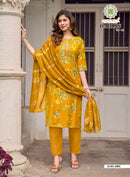 Barlin Vol 2 By Passion Tree Designer Printed Kurti Pant Dupatta Set