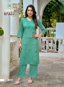 Passion Tree Rinkle Vol 1 Rayon Fancy Work Kurti Set