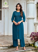Passion Tree Rinkle Vol 1 Rayon Fancy Work Kurti Set