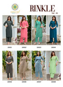 Passion Tree Rinkle Vol 1 Rayon Fancy Work Kurti Set
