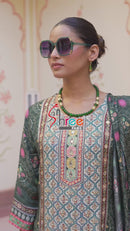 Shree Fab Kt 101 Pure Viscous Maslin Digital Print With Aari And Hand Work Pakistani Suits