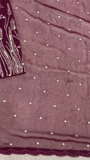 JF 003 Designer Collection In Pure Faux Georgette Embroidery Sequence Work Suits