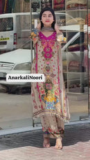 Noori Anarkali Plazo Duppta With Perls Works Suits