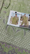 Mehboob Tex Maria B 1668 A Pure Visocse Lawn Heavy Self Embroidery Attached With Laces Work Pakistani Suits