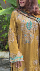 Premium Pure Viscose Muslin Digital Print Handwork Pakistani Suit