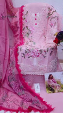 Alif Fashion 179 Pure Cotton With Heavy Embroidery Moti Work Pakistani Suits