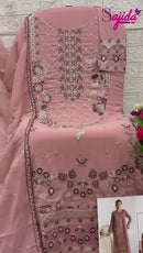 Sajida Designer SD 1032 Georgette With Heavy Embroidered With Khatli Work Pakistani Suits