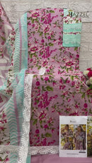 Hazzel 0332 Pure Cotton Print With Heavy Embroidery Work Pakistani Suits