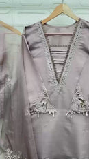 Al Qasr 139 B Designer Wear With Beautiful Heavy Embroidered Paired Pakistani Pret Kurti