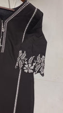 BE 353 Reyon Embroidery Work With Cut Work And Latkan Work Pakistani Pret