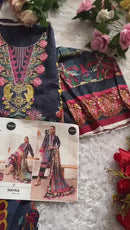 Mehboob Tex Nayara 1379 A Pure Cotton Print With Exclusive Self Embroidery Work Pakistani Suits