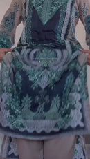 Hazzel 0325 Pure Cotton Printed And Embroidery Patches Work Pakistani Suits