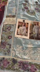 Mehboob Tex 1600 Viscose Cambric Cotton With Heavy Self Embroidery Work Pakistani Suits