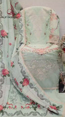 Alif Fashion A 187 Pure Cotton Heavy Embroidery Work With Moti Work Readymade Pakistani Suits