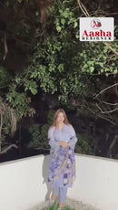 Aasha 1116 Pure Camric Cotton Print With Chikankari Embroidery Work Pakistani Suits