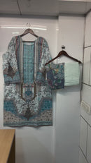 Mannat Clothing 1001 Readymade Lawn Cotton  With Heavy Patch Work Suits