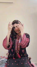 LG 1993 Designer Embroidered With Real Mirror Worked Roman Silk Suits