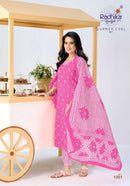 Radhika Lifestyle Summer Cool Vol 1 Cotton Printed Kurta Bottom Dupatta Set