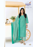 Radhika Lifestyle Summer Cool Vol 1 Cotton Printed Kurta Bottom Dupatta Set