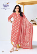 Radhika Lifestyle Summer Cool Vol 1 Cotton Printed Kurta Bottom Dupatta Set