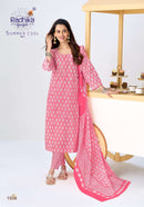 Radhika Lifestyle Summer Cool Vol 1 Cotton Printed Kurta Bottom Dupatta Set