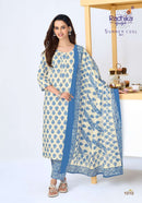 Radhika Lifestyle Summer Cool Vol 1 Cotton Printed Kurta Bottom Dupatta Set