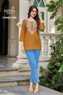 Radhika Lifestyle Summer Shine Vol 3 Lucknowi Embroidered  Cotton Kurtis