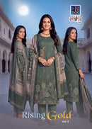 Rahi Fab Rising Gold Vol 3 Cotton Printed Designer Suit