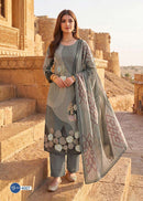 Rahi Fab Rising Gold Vol 4 Premium Cotton Printed Fancy Work Suit