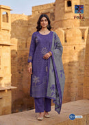 Rahi Fab Rising Gold Vol 4 Premium Cotton Printed Fancy Work Suit