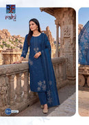 Rahi Fab Rising Silver Vol 4 Premium Cotton  Embroidery Work Printed Suit