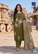 Rahi Fab Rising Silver Vol 4 Premium Cotton  Embroidery Work Printed Suit