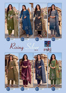 Rahi Fab Rising Silver Vol 4 Premium Cotton  Embroidery Work Printed Suit