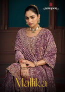 Rangoon Mallika Premium Makhmal Velvet Heavy Work Suit