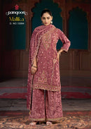 Rangoon Mallika Premium Makhmal Velvet Heavy Work Suit