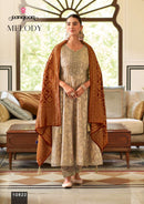Rangoon Melody Luxury Jacquard Designer Anarkali Suit Set