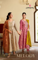 Rangoon Melody Luxury Jacquard Designer Anarkali Suit Set