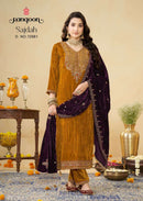 Rangoon Sajdah Elegant Crush Fabric Ethnic Wear Suit