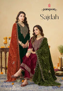 Rangoon Sajdah Elegant Crush Fabric Ethnic Wear Suit