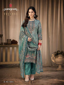 Rangoon Tejasvi Muslin Digital Print Designer Ready-Made Suits